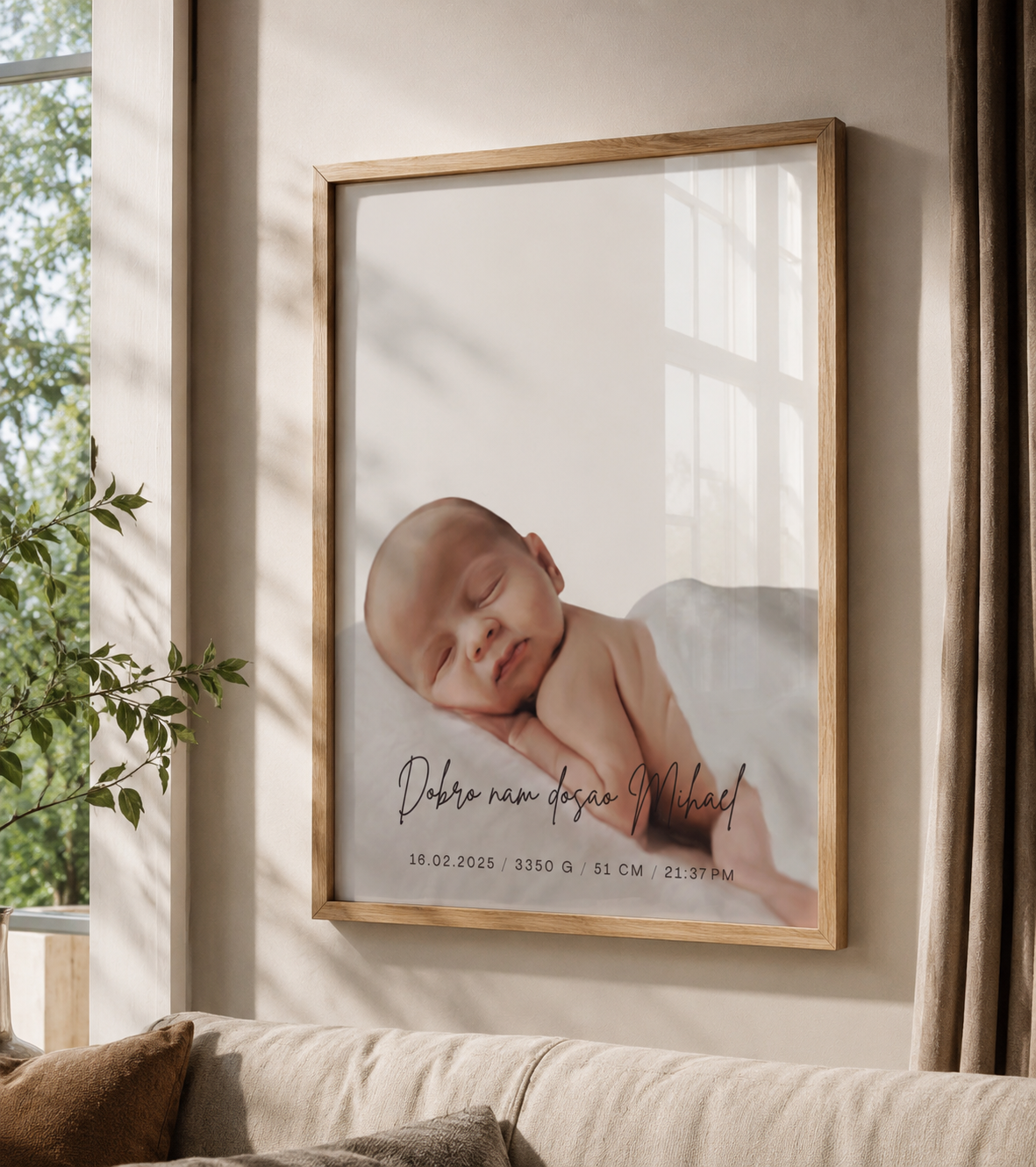 Personalizirani Birth Poster unframed