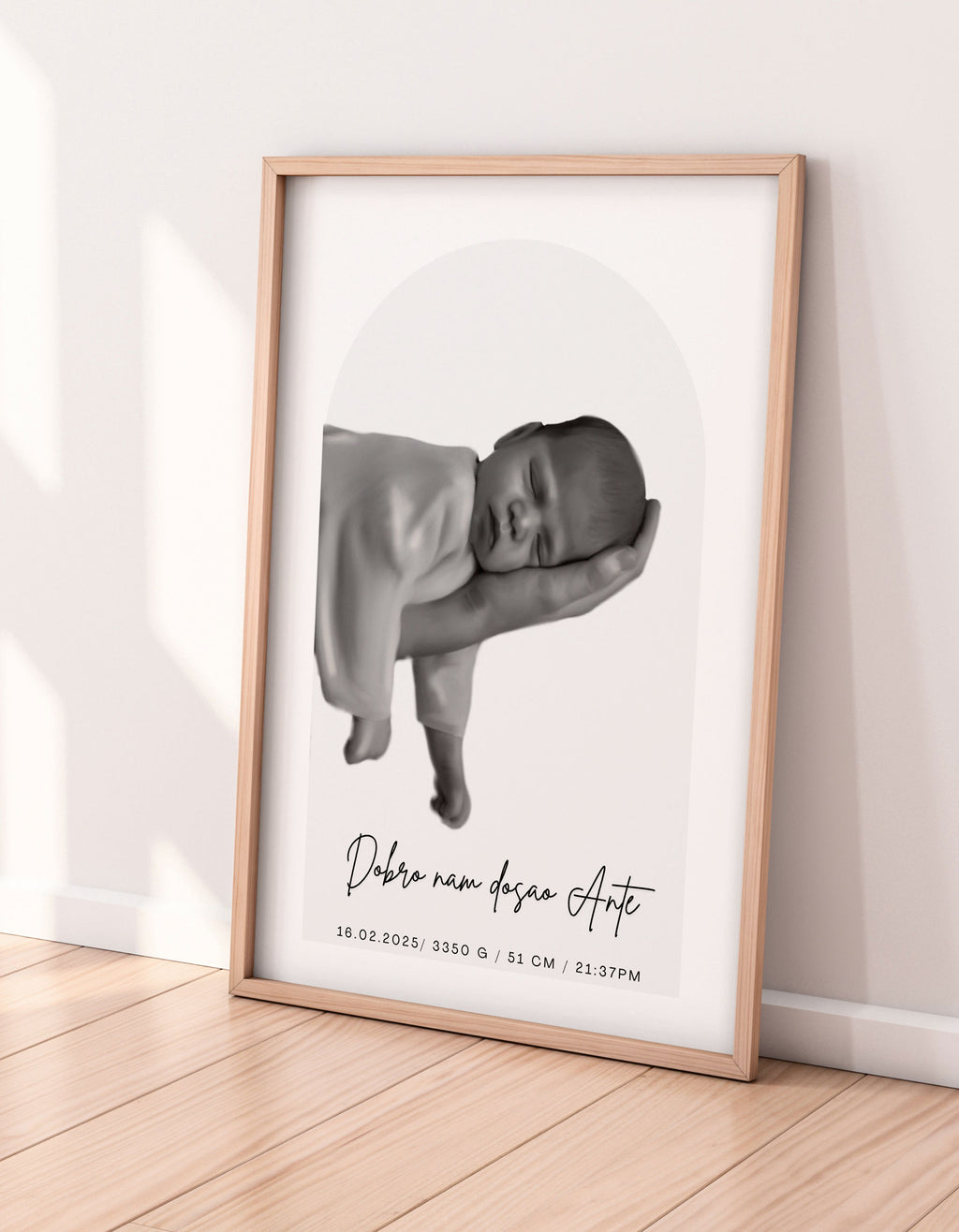 Personalizirani Birth Poster unframed