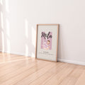 Personalizirani Birth Poster - Slovo s motivima